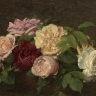 Henri Fantin-Latour, Roses de Nice sur une table